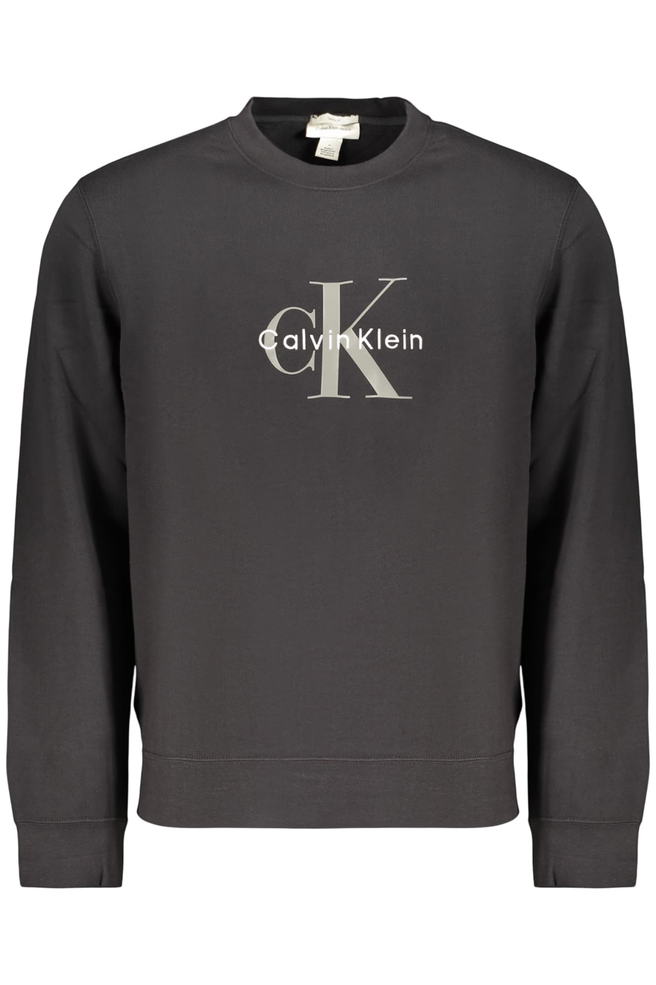 Мъжки черен суитшърт с цип CALVIN KLEIN - CALVIN KLEIN