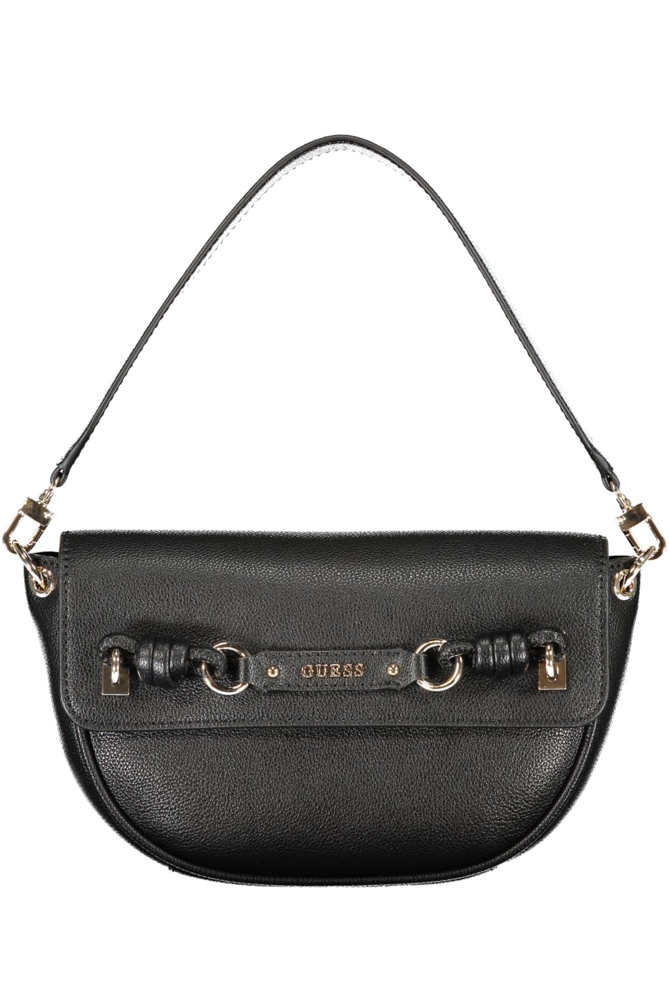 Чанта GUESS JEANS за жени, черна - GUESS JEANS