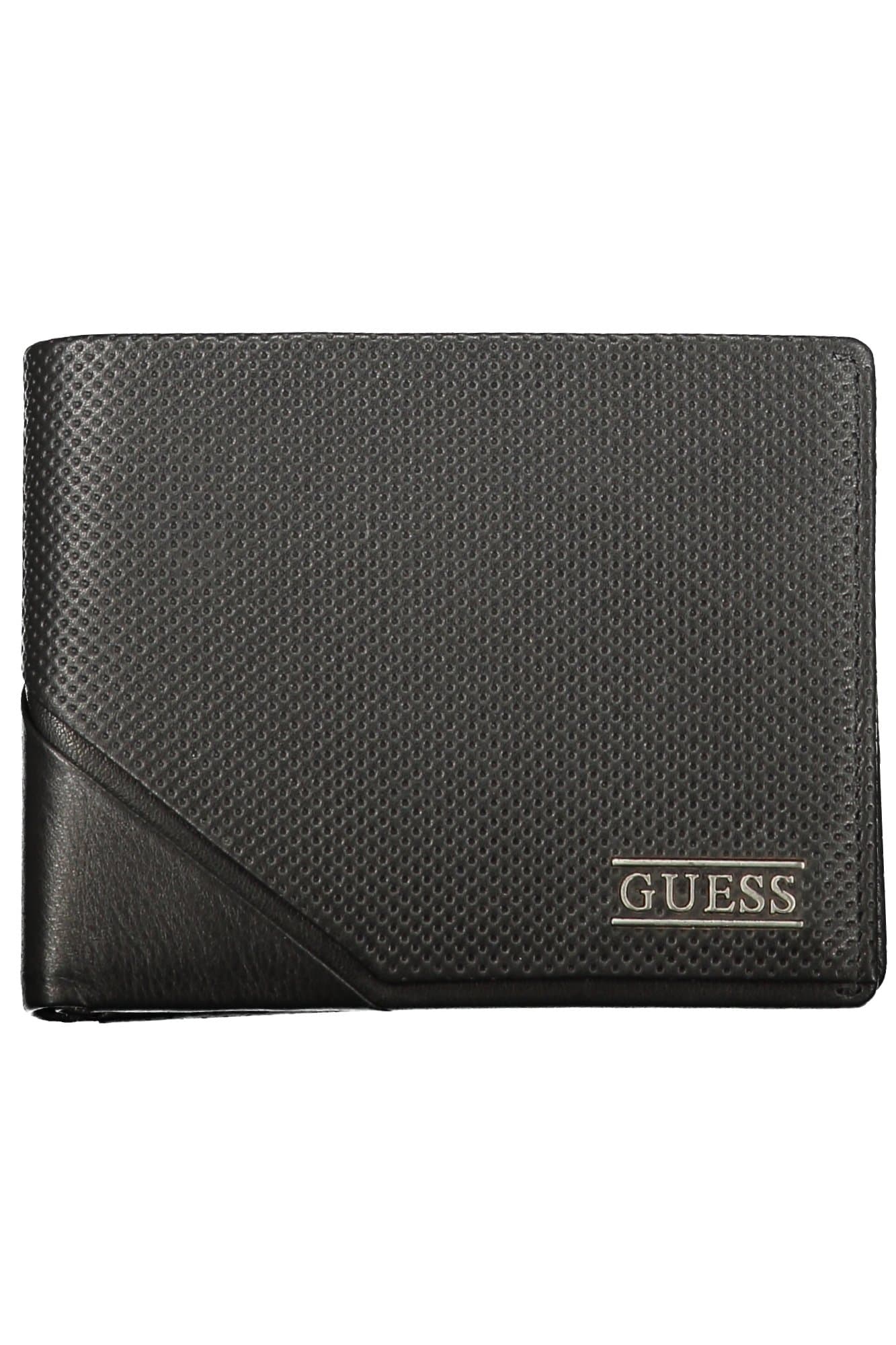 Мъжки черен портфейл GUESS JEANS - GUESS JEANS