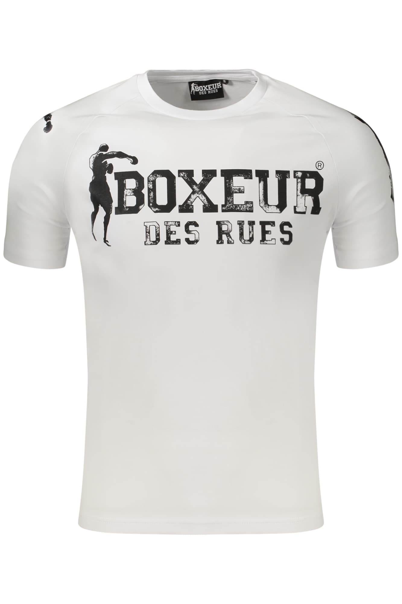 BOXEUR DES RUES БЯЛА МЪЖКА ТЕНИСКА С КЪС РЪКАВ - BOXEUR DES RUES