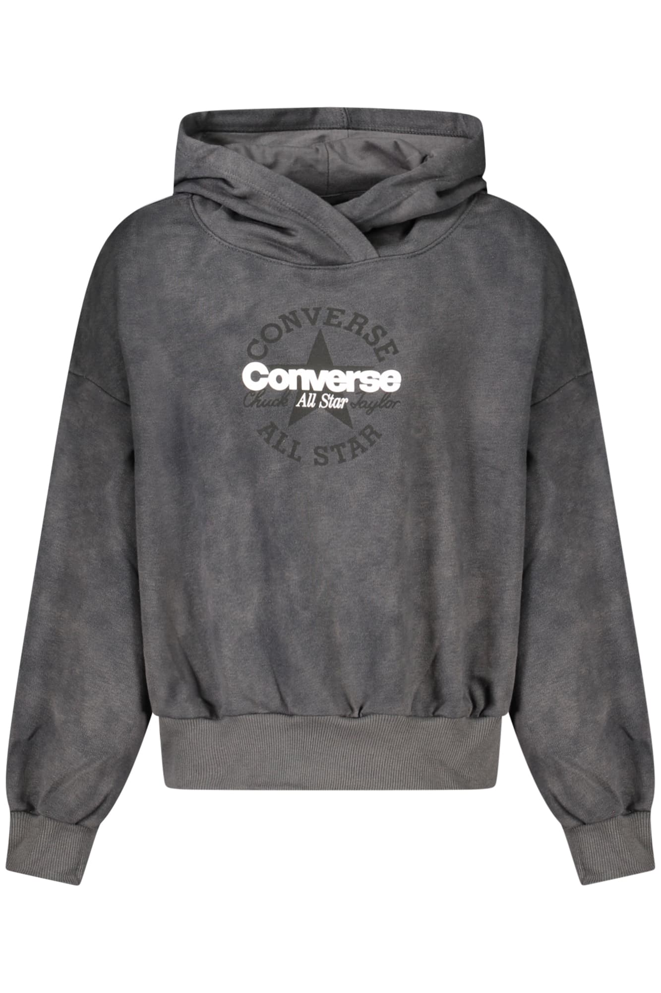 Суичър с цип Converse за момичета, черен - CONVERSE