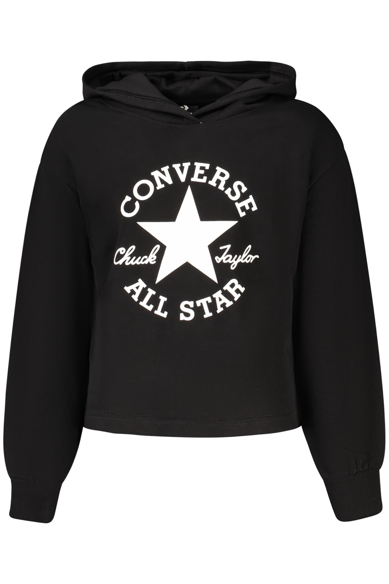 Суичър с цип Converse за момичета, черен - CONVERSE