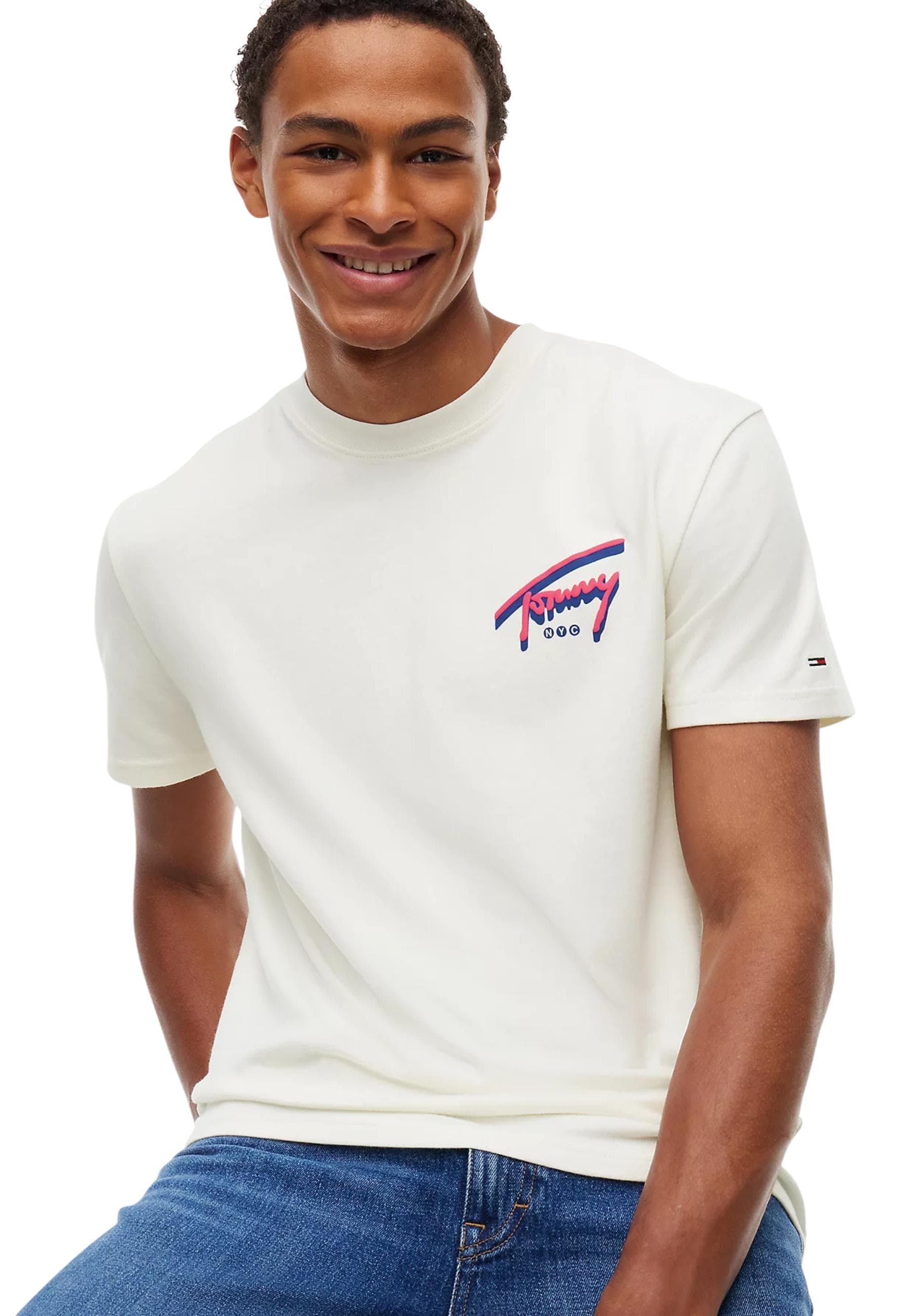 Tommy Hilfiger Jeans T-Shirt Uomo - Tommy Hilfiger Jeans