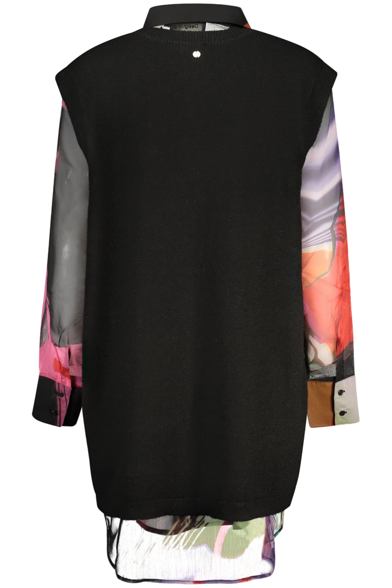 DESIGUAL CAMICIA MANICHE LUNGHE DONNA NERO - DESIGUAL