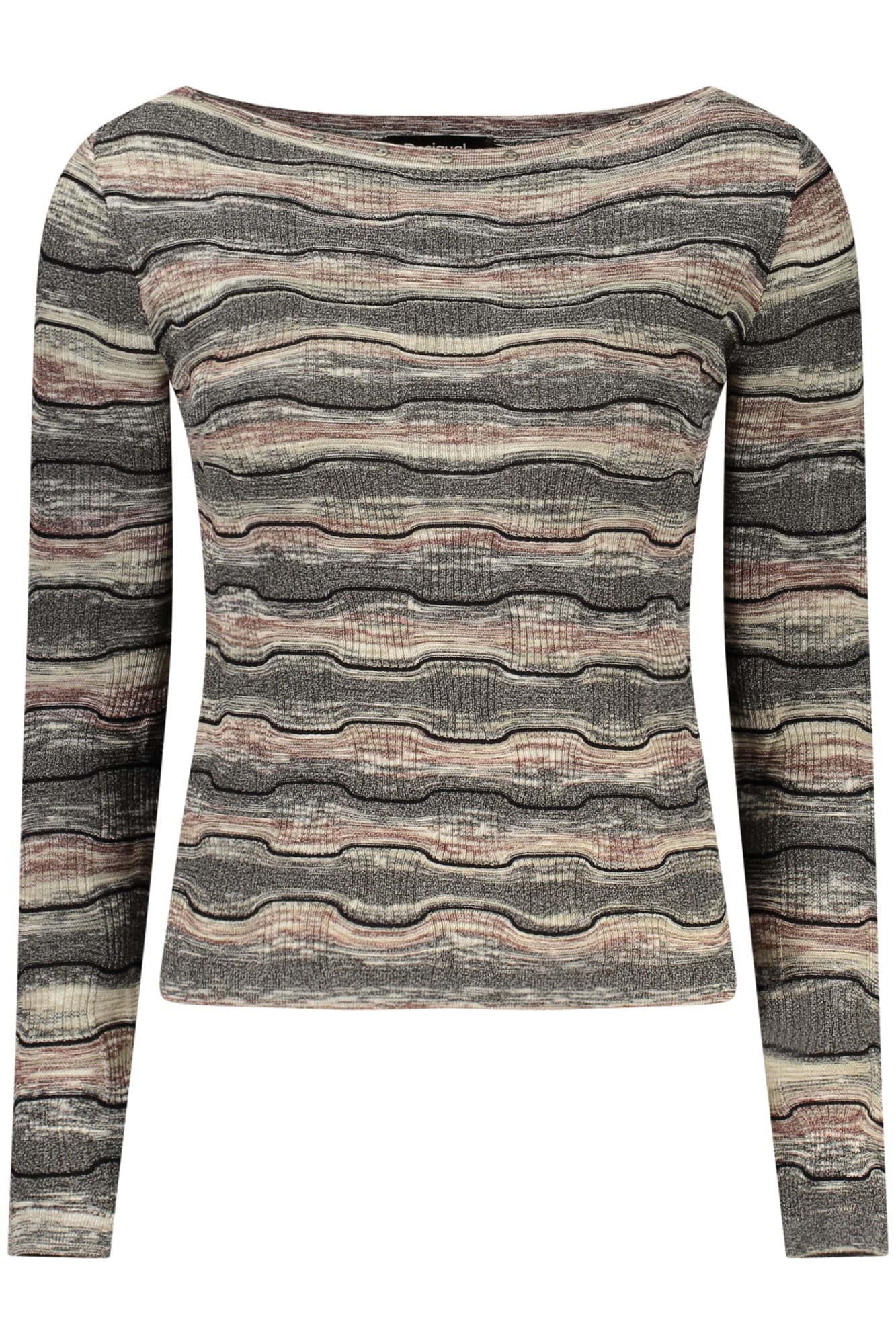 DESIGUAL MAGLIA DONNA NERO - DESIGUAL