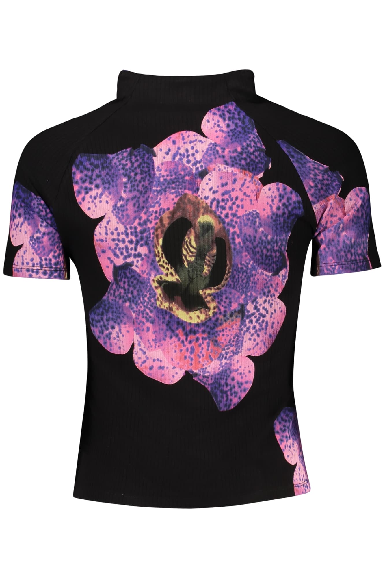 DESIGUAL T-SHIRT MANICHE CORTE DONNA NERO - DESIGUAL