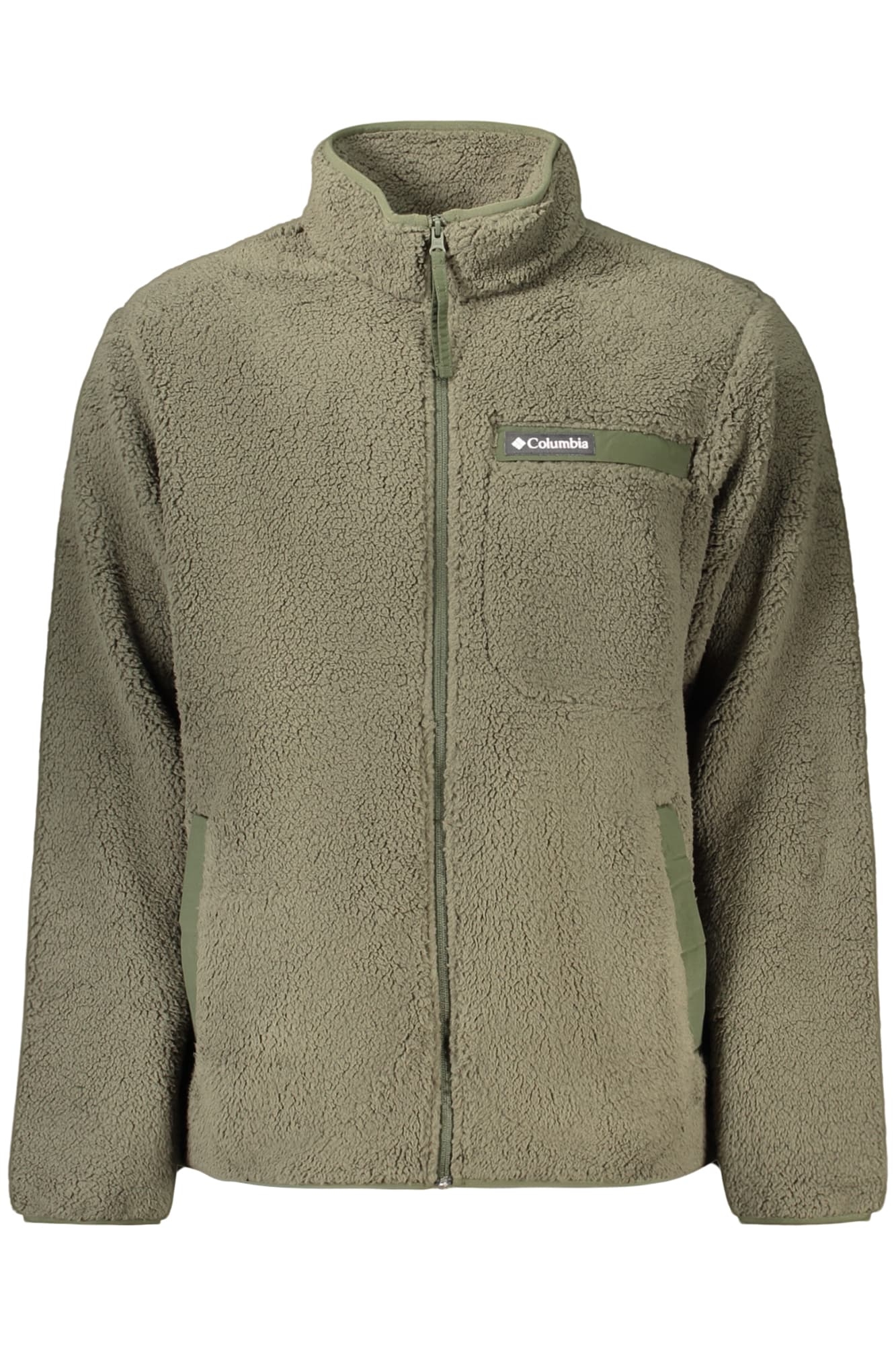 COLUMBIA FELPA CON ZIP UOMO VERDE - COLUMBIA
