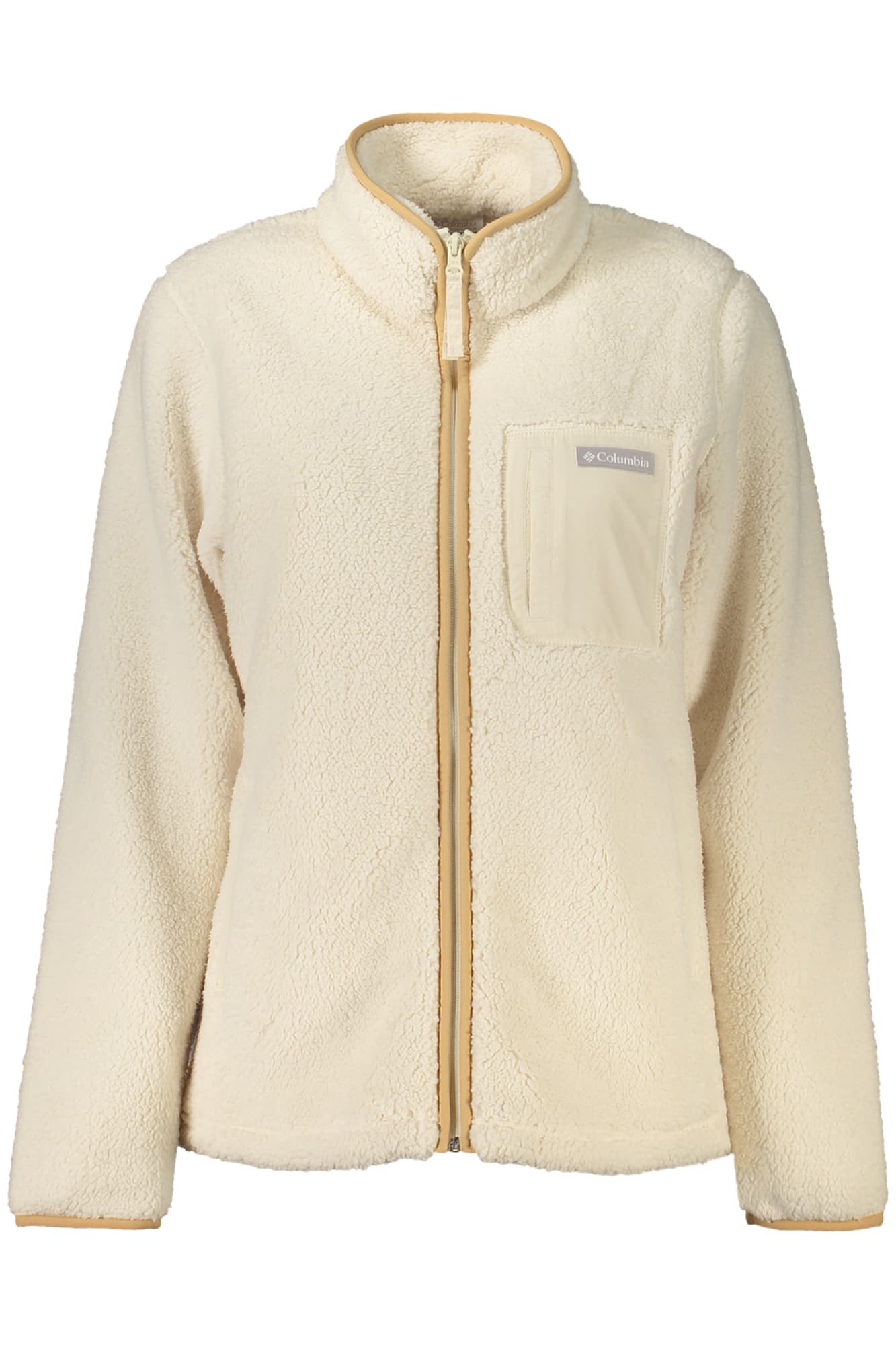 COLUMBIA FELPA CON ZIP DONNA BIANCO - COLUMBIA