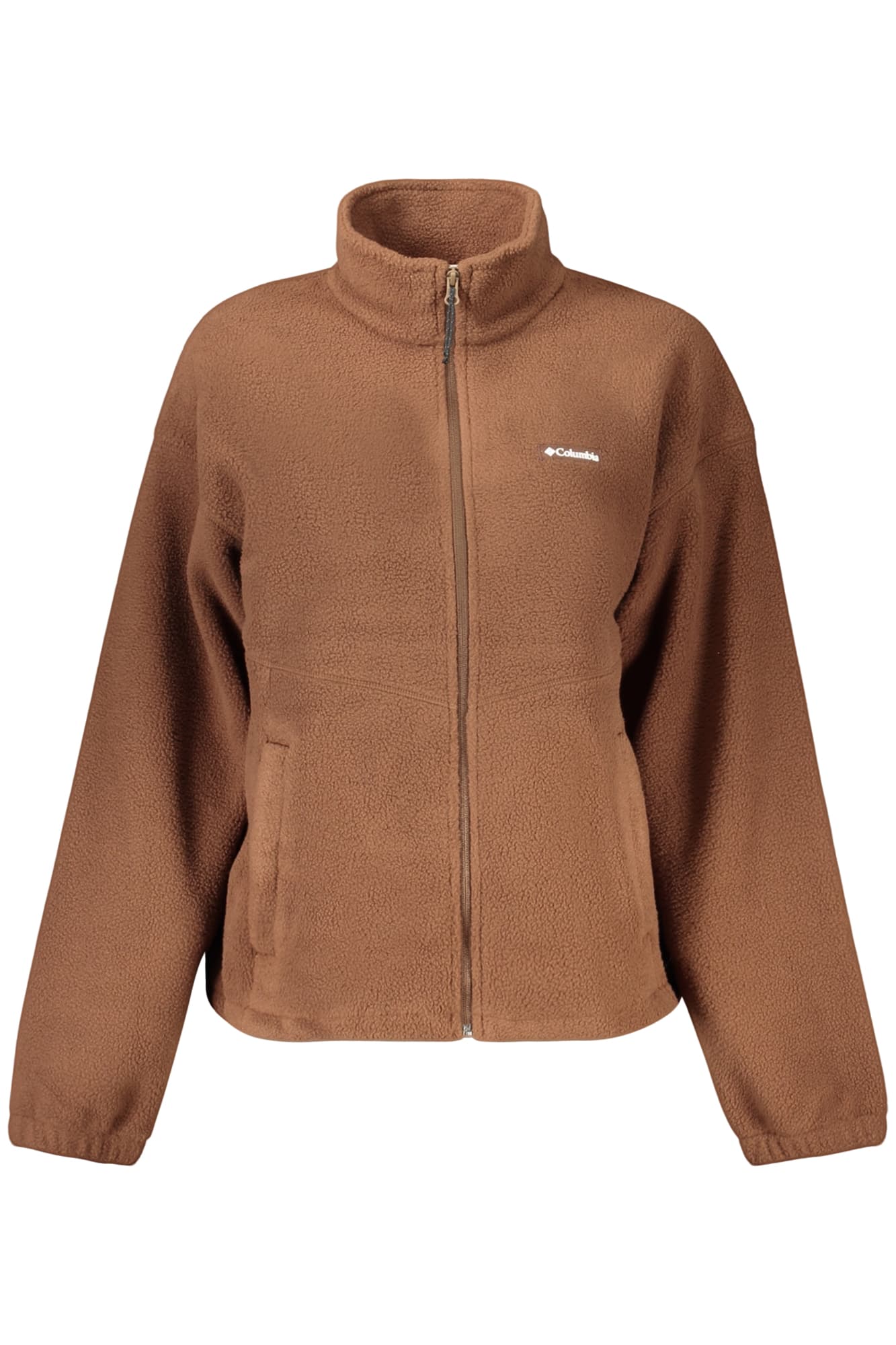 COLUMBIA FELPA CON ZIP DONNA MARRONE - COLUMBIA