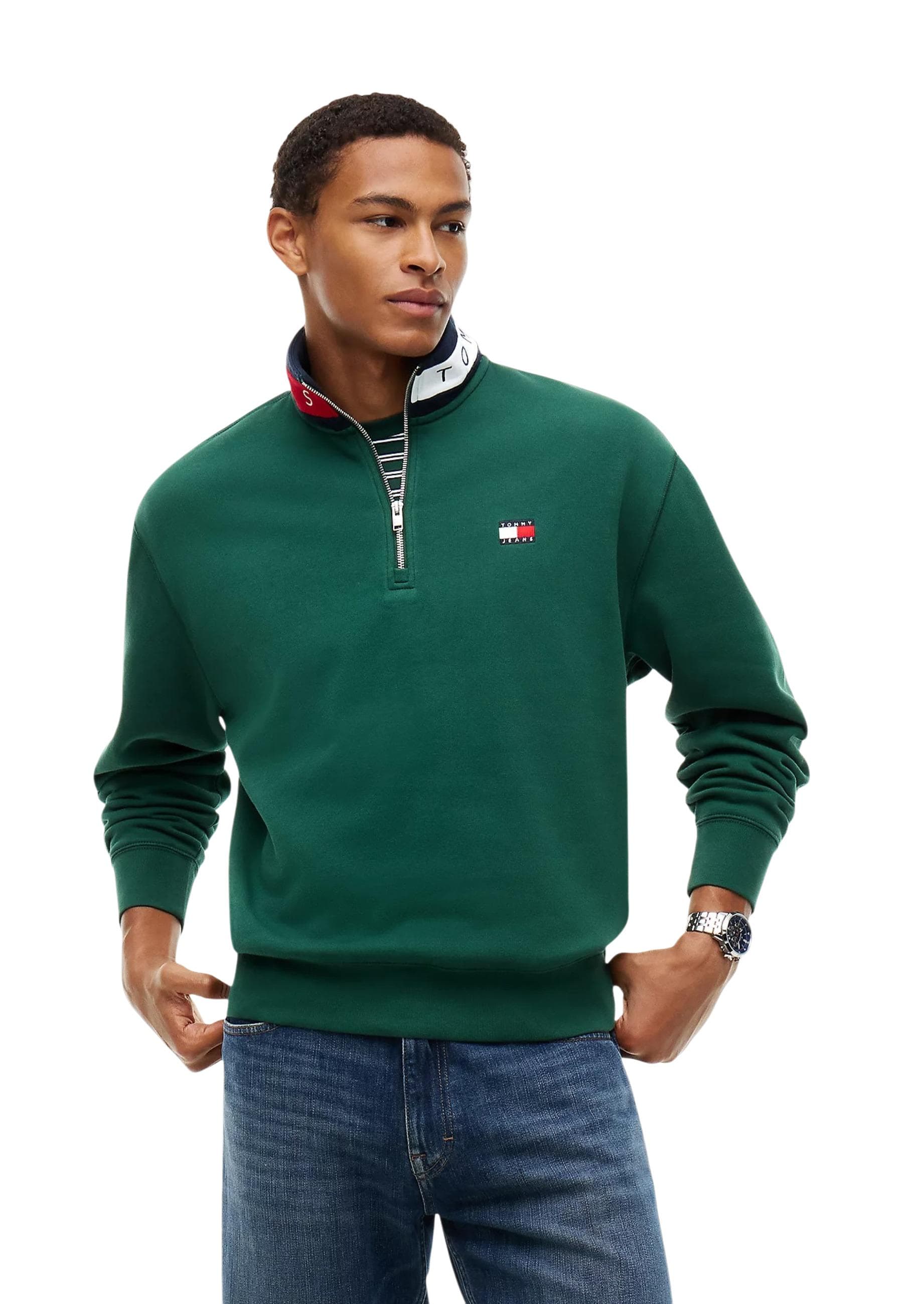 Tommy Hilfiger Jeans Felpa Uomo - Tommy Hilfiger Jeans