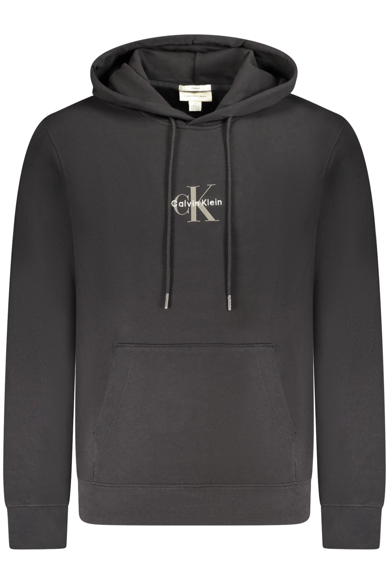CALVIN KLEIN FELPA SENZA ZIP UOMO NERO - CALVIN KLEIN