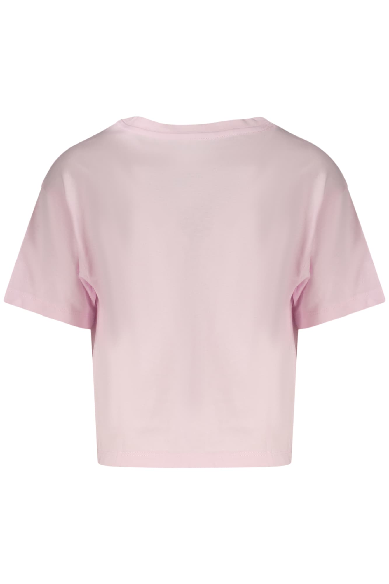 CONVERSE T-SHIRT MANICHE CORTE BAMBINA ROSA - CONVERSE