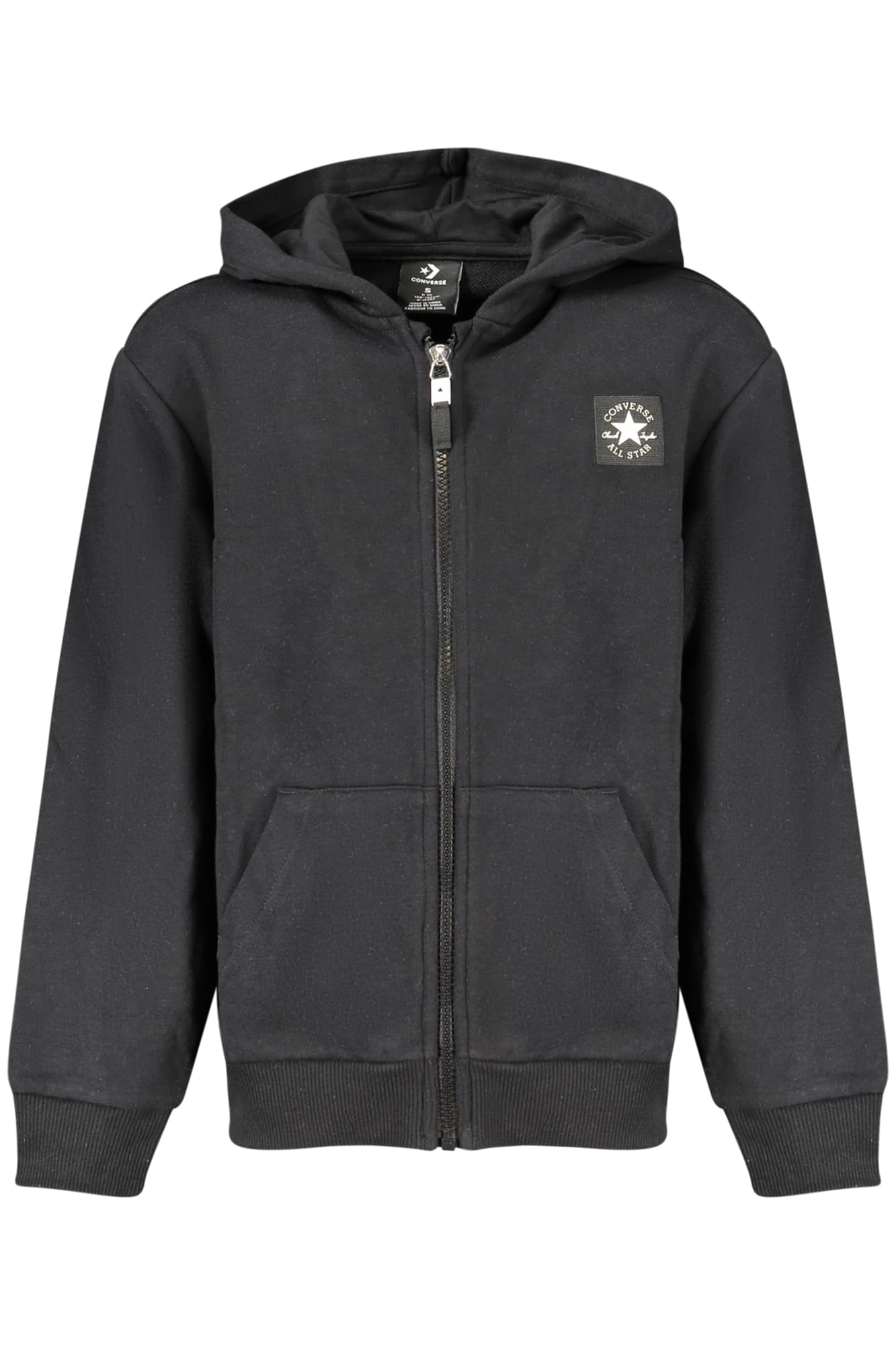 CONVERSE FELPA CON ZIP BAMBINO NERO - CONVERSE