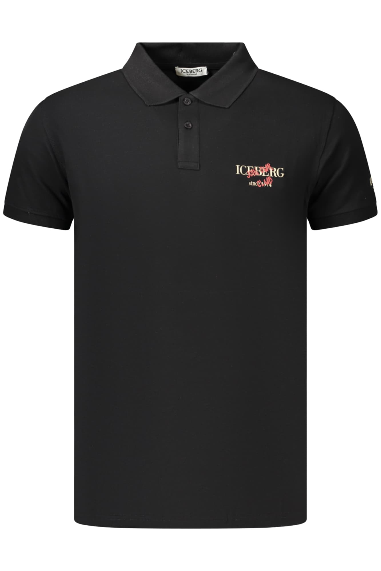 ICEBERG POLO MANICHE CORTE UOMO NERO - ICEBERG