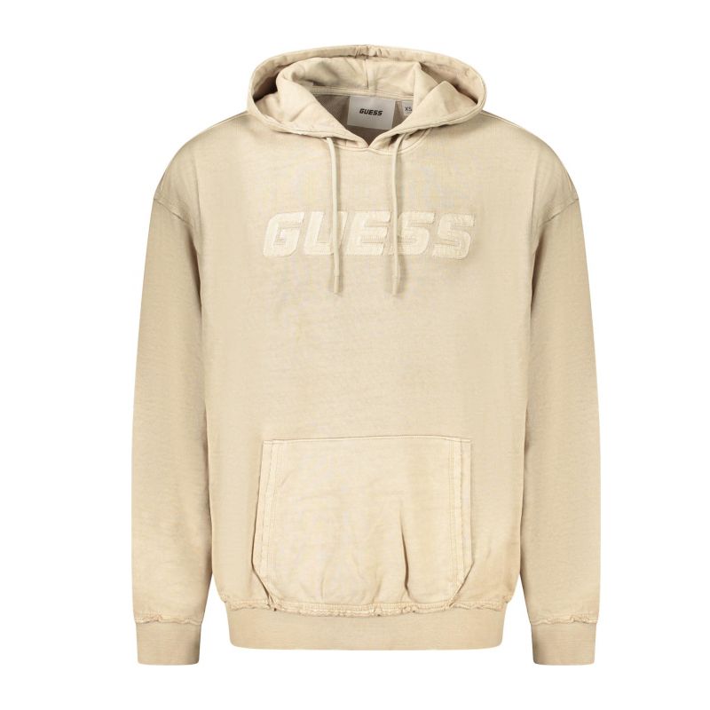 Снимка на  дънков суитшър без цип мъжки бежов GUESS 