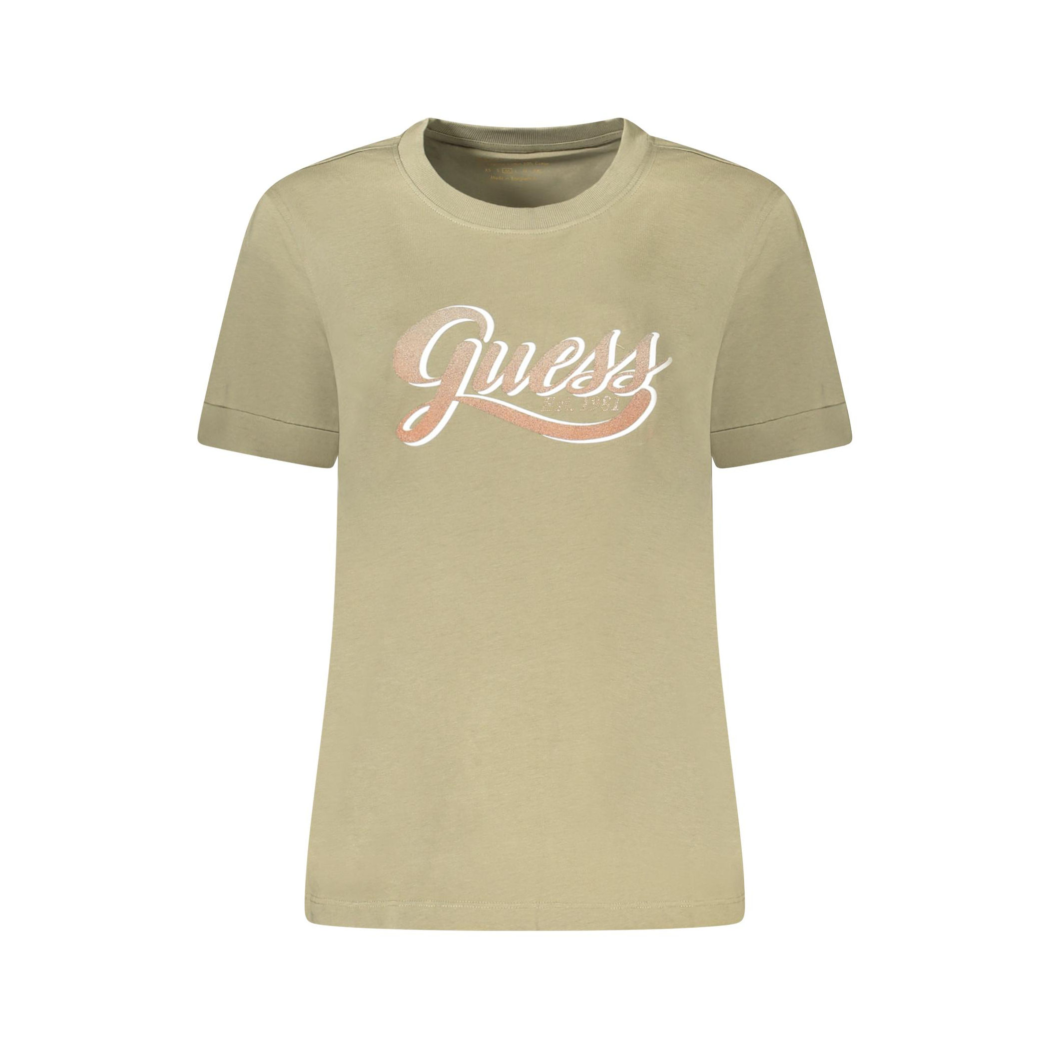 Снимка на Тениска с къс ръкав дамска зелена GUESS